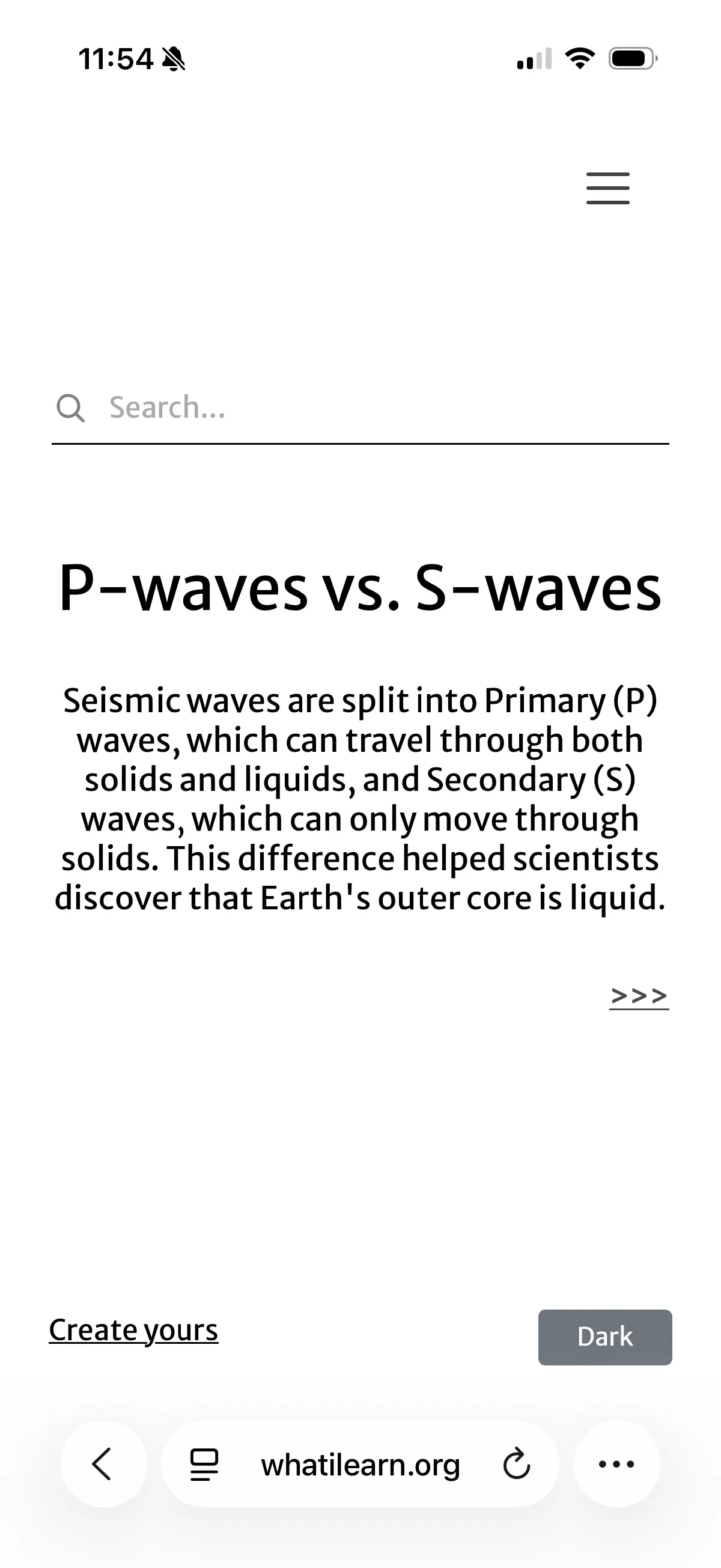 What I Learn screenshot